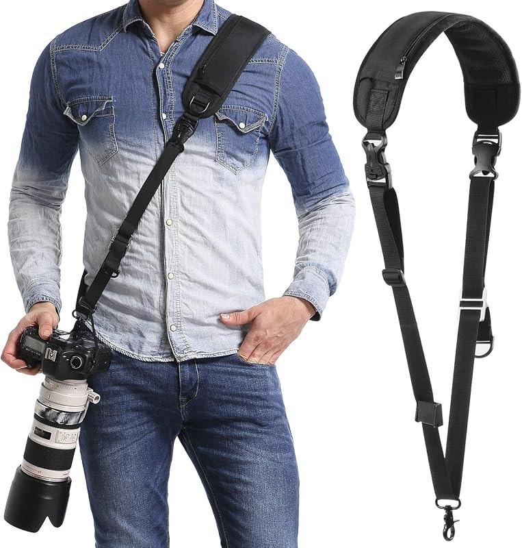 waka Rapid Camera Neck Strap with Quick Release and Safety Tether — strap for best beginner mirrorless camera under 40