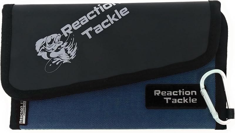 Reaction Tackle Fishing Tackle Organizer Case, Soft Bait Binder for Soft Plastics and Terminal Tackle with Zippered