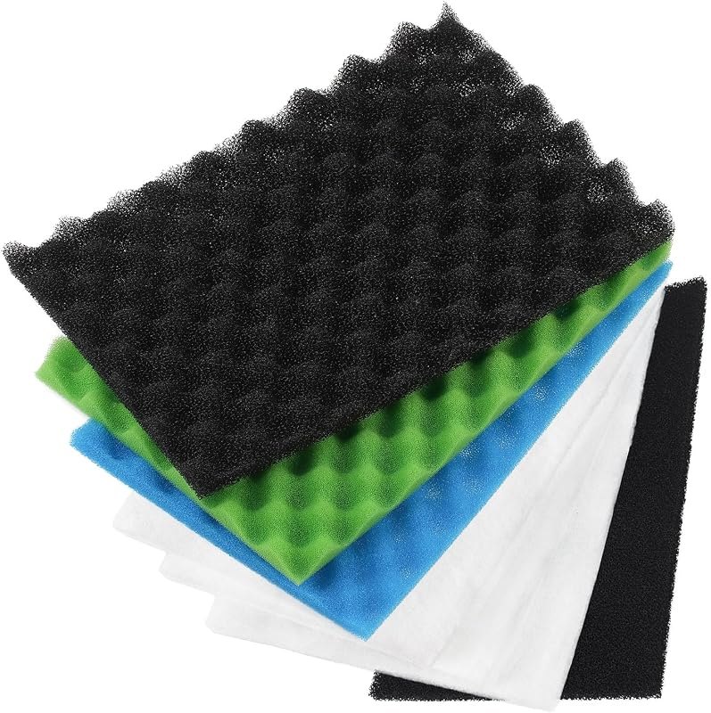 Value Pack of Large DIY Poly Coarse Fine Foam Filter Pads Set for Aquarium Pond(Pack of 7) — poly-stock-tank for poly