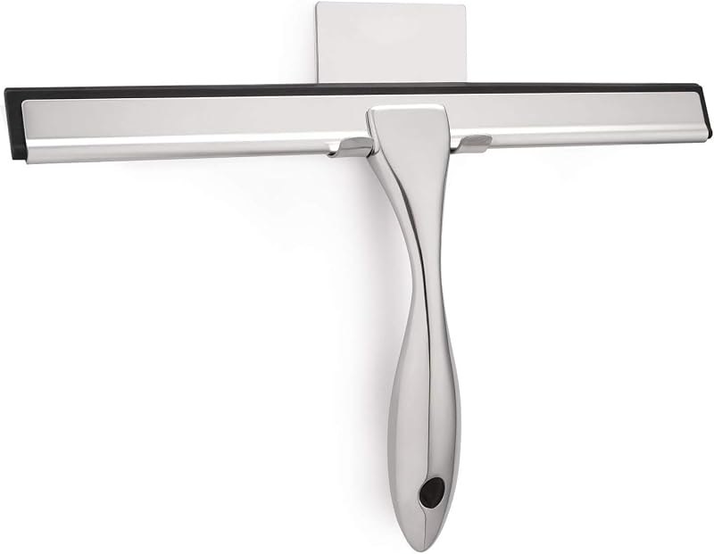 Hiware All-Purpose Shower Squeegee for Shower Doors, Bathroom, Window and Car Glass - Stainless Steel, 10 Inches —
