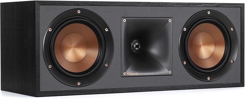 Klipsch R-52C Powerful Detailed Center Channel Home Speaker - Black — center for best soundbar best rated