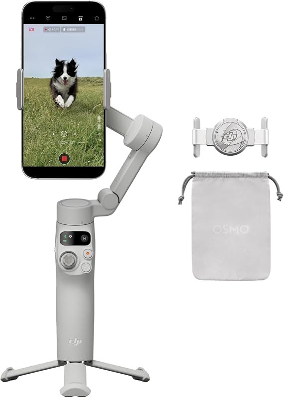 DJI Osmo Mobile 7 Gimbal Stabilizer for iPhone & Android, 3-Axis Gimbal — gimbal for best phone tripod