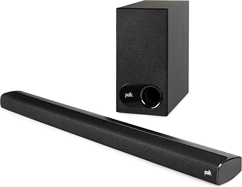 Polk Audio Signa S2 Ultra-Slim Sound Bar for Smart TV with Subwoofer — with sub for best soundbar best rated