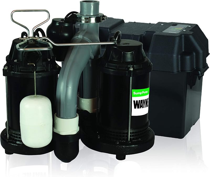 Wayne Preassembled Primary & Battery Backup Sump Pump Combo System — sump pump backup replacement for sump pump backup