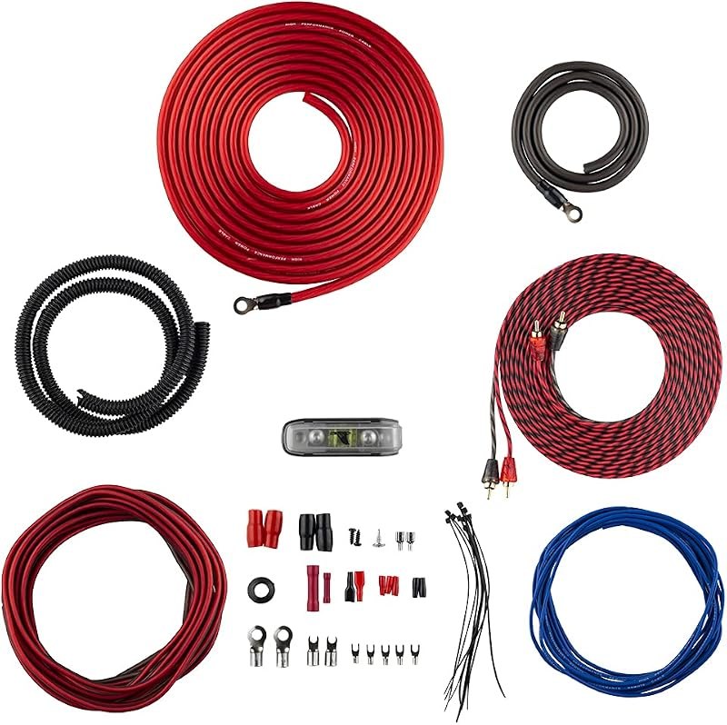 AK4 Complete 4 Gauge CCA Amplifier Installation Wiring Kit - Ampkit Helps Make Connections, Brings Power to Your