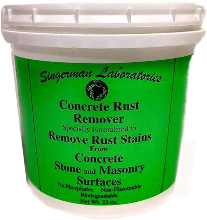 Rust Remover for Concrete (22 oz makes one gallon) — rust remover gel replacement for rust remover gel