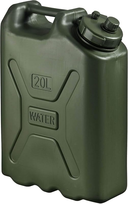 Scepter 5 Pack Military Water Storage Container for Camping, Green, 5 Gal — water storage container 5 gallon pac for