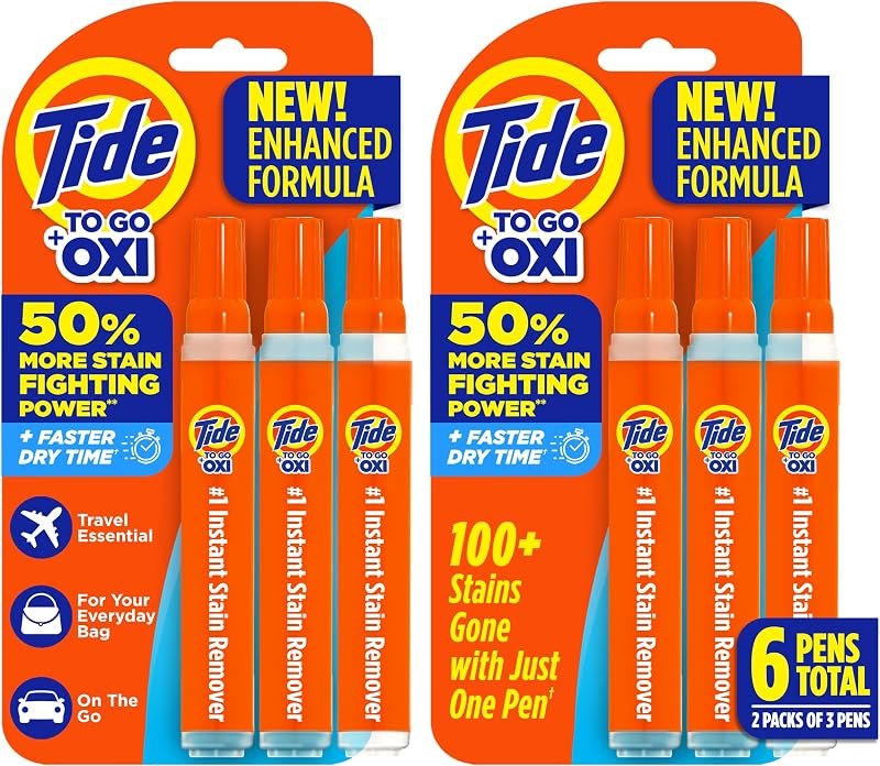 Tide Pen Stain Remover for Clothes, To Go Pen, Instant Stain Remover Pen & Spot Cleaner, Portable & Travel-Friendly