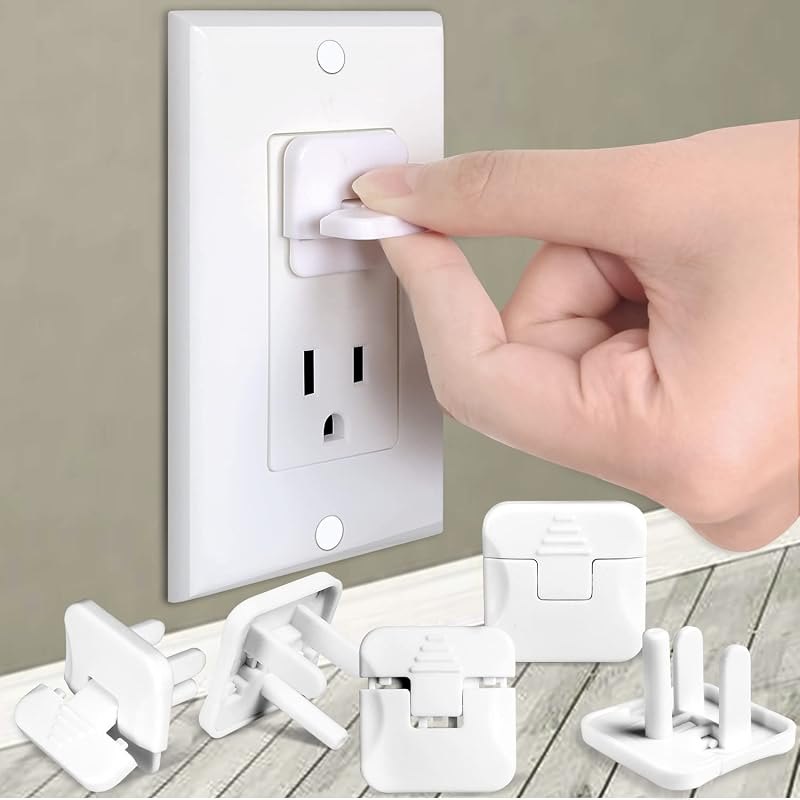 Outlet Covers Babepai 38-Pack White Child Proof Electrical Protector Safety Improved Baby Safety Plug Covers — best