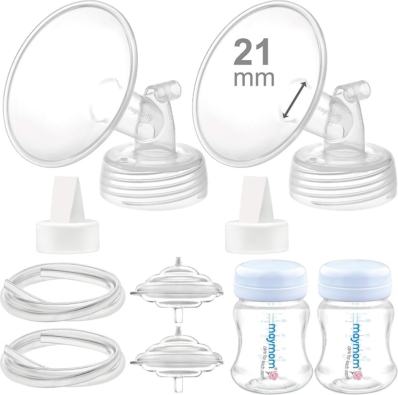 Maymom Pump Parts Compatible with Spectra S2 S1 Replacement Kit for Spectra Pump Parts 21mm Flange Duckbill Valve Tube