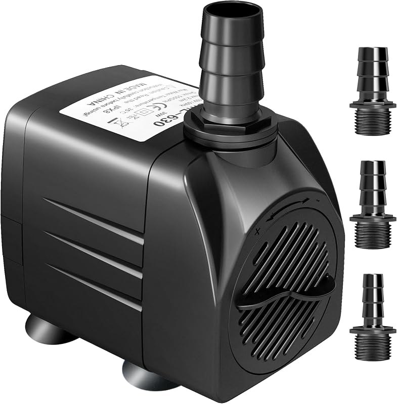 GROWNEER 550GPH Submersible Pump 30W Fountain Aquarium Water Pump — pond-pump-replacement for pond pump