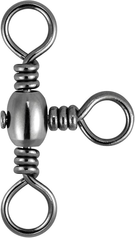Dr.Fish 30 Pack Fishing 3 Way Swivels, 35-175LB, Three Way Barrel Swivels Fishing Tackle Catfish Rig — fishing swivels
