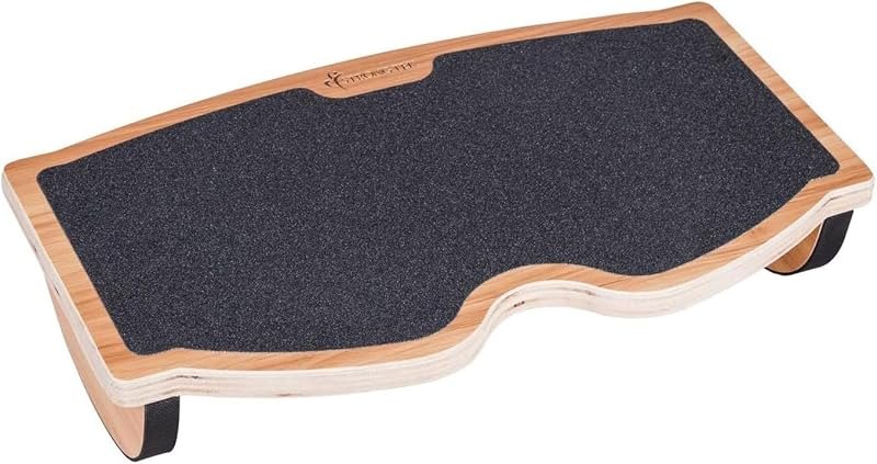 StrongTek Under Desk Footrest, Wooden Rocking Foot Rest, 350lbs, Non-Slip — footrest for best standing desk