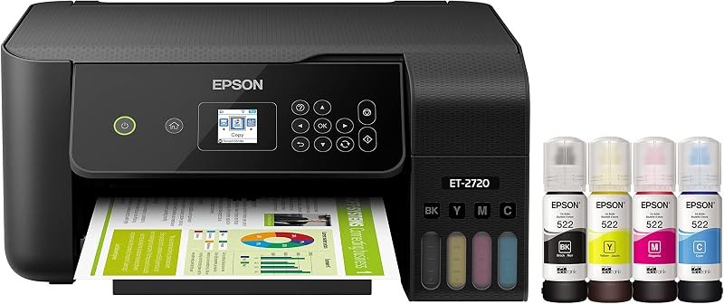 EcoTank ET-2720 Wireless Color All-in-One Supertank Printer with Scanner and Copier - Black — EcoTank for best printer