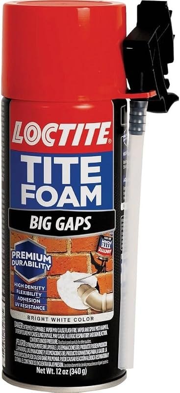 Loctite Tite Foam Big Gaps Spray Foam Sealant, 12 fl oz Can, 1 Pack - Polyurethane Expanding Insulation — waterfall