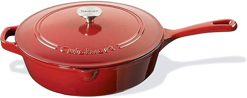 Cuisinart Chef's Classic Enameled Cast Iron Dutch Oven with Lid, Porcelain Enameled Interior, Oven Safe, Induction