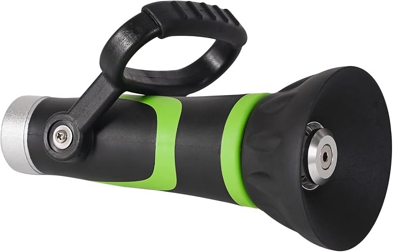 GREEN MOUNT GSFNG98 Garden Hose Nozzle, Fireman's Hose Heavy Duty Nozzle, Premium Constructed Sprayer with Ergonomic