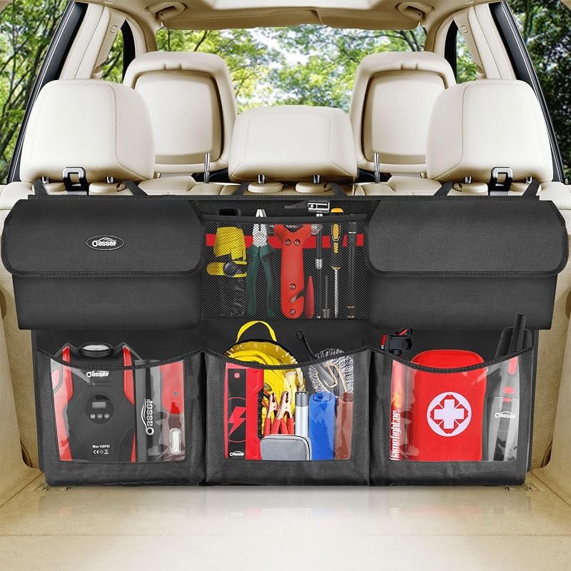Oasser Trunk Organizer for Car, 6 Storage Compartments 40x19inch — trunk for best car organizer under 40