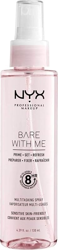 NYX PROFESSIONAL MAKEUP Bare With Me Multitasking Face Primer & Makeup Setting Spray, Hydrating Face Mist for up to