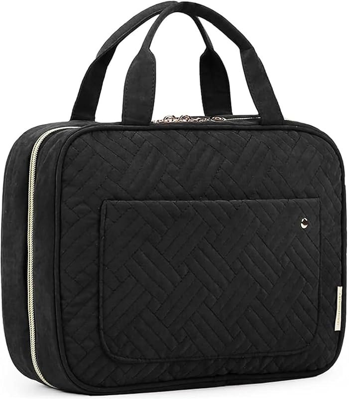 BAGSMART Toiletry Bag Travel Bag with Hanging Hook, Water-resistant Makeup Cosmetic Bag Travel Organizer for