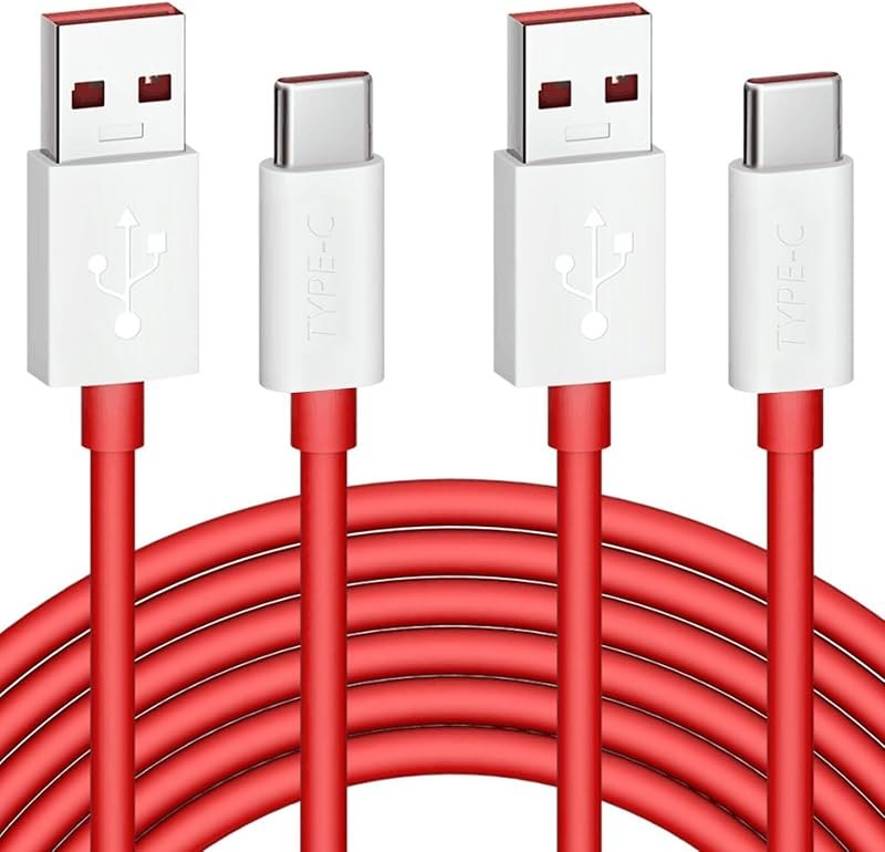 Jelanry 6FT 2Pcs USB-C Charging Cable for OnePlus 8 Pro 7 6 5T Data Syncing — cable for best OnePlus 13 accessories