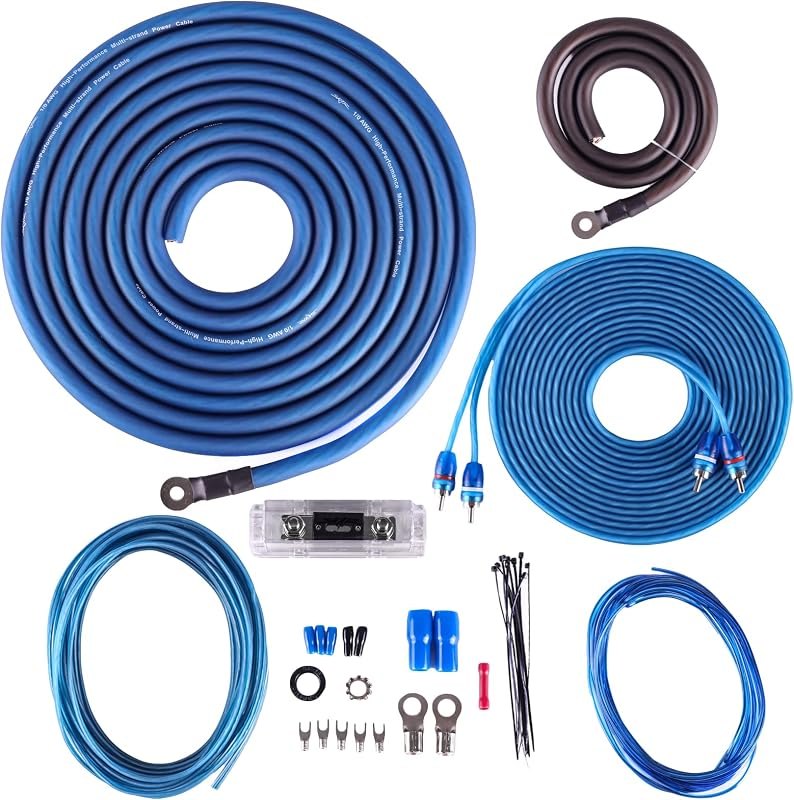 Skar Audio 1/0 Gauge CCA Complete Amplifier Installation Wiring Kit, SKAR0ANL-CCA — Audio kit for audio kit