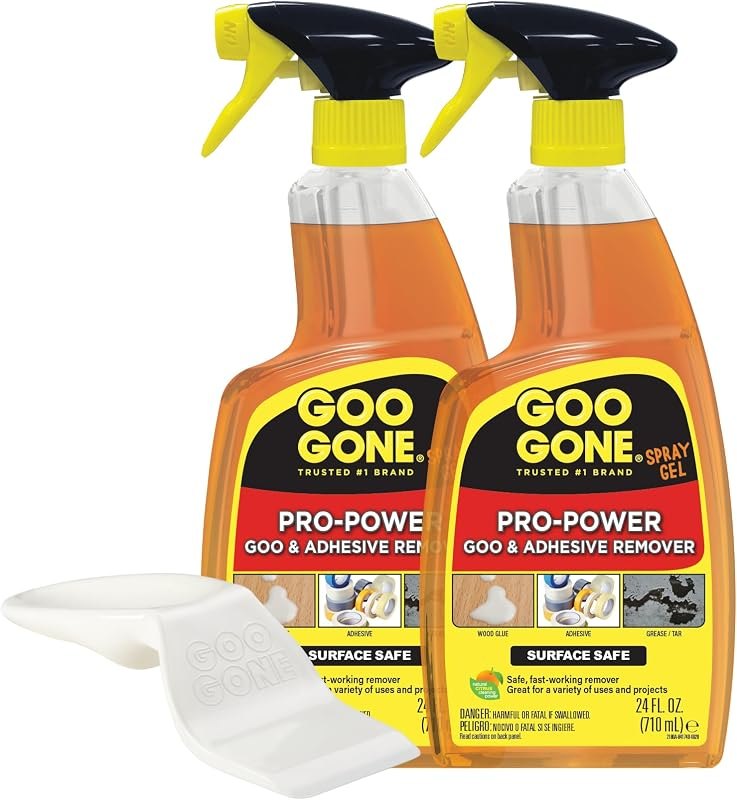 Goo Gone Pro-Power Spray Gel Adhesive Remover - Surface Safe, Great Cleaner, No Harsh Odors, Removes Stickers, Can Be