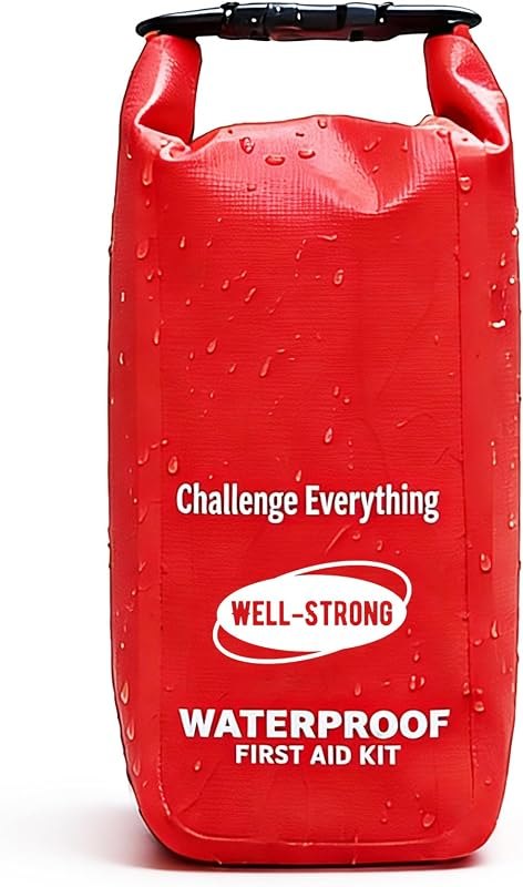 Waterproof First Aid Kit Roll Top Boat Emergency Kit with Waterproof Contents for Fishing Kayaking Boating Swimming