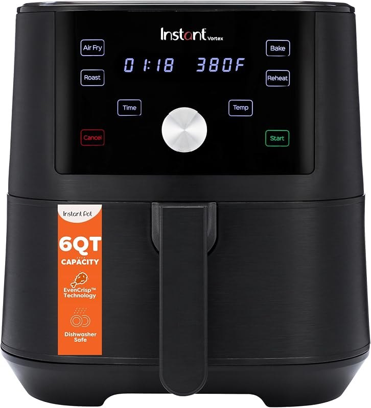 Instant Pot Vortex XL 6 Qt 4-in-1 Air Fryer, Black — Instant for best air fryer