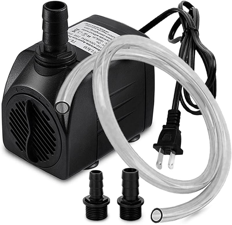 PULACO 400GPH Submersible Pump with 5 ft Tubing — pond-pump for pond pump under 30 budget