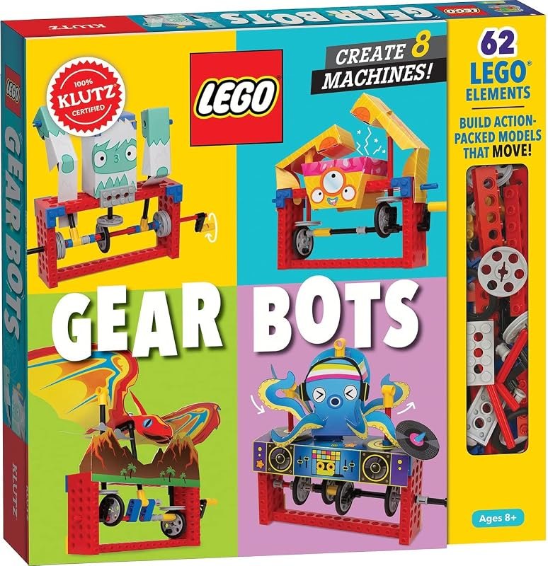 Klutz Lego Gear Bots Science/STEM Activity Kit for 8-12 years — Books kit for books