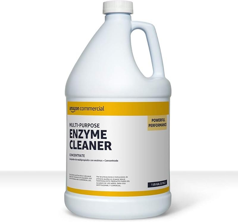 AmazonCommercial Multi-Purpose Enzyme Cleaner, Stain & Odor Remover, Pet Stain Remover, 1-Gallon, 1-Pack — enzyme