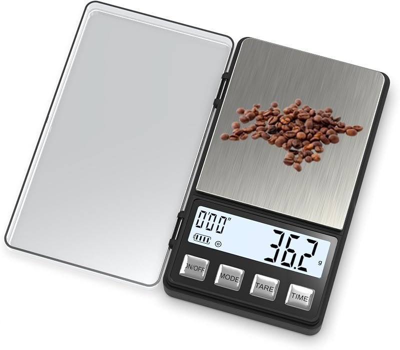 WEIGHTMAN Espresso Scale with Timer 1000g x 0.1g, Small Thin Coffee Scale — scale for best home coffee maker travel