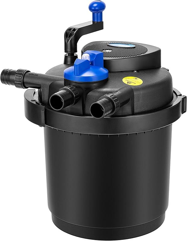 VIVOHOME 1580GPH Bio Pressure Pond Filter with 13W Light for Various Ponds — best-pond-filter for pond filter durable