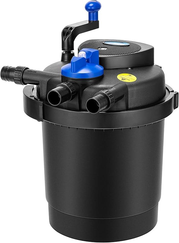 VIVOHOME 1840GPH Bio Pressure Pond Filter with 13W Light for Various Ponds — pressure-filter-pond for pond filter
