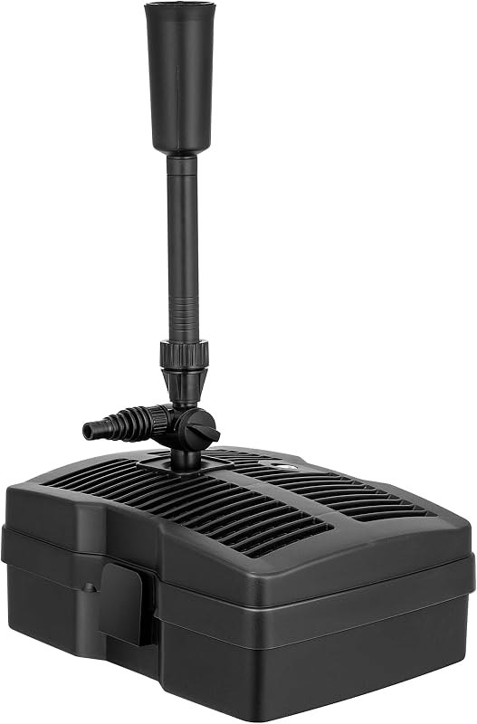 VIVOHOME 660GPH 54W All-in-One Pond Filter Pump Fountain System Kits — pond-filter-no-leak for pond filter under 30
