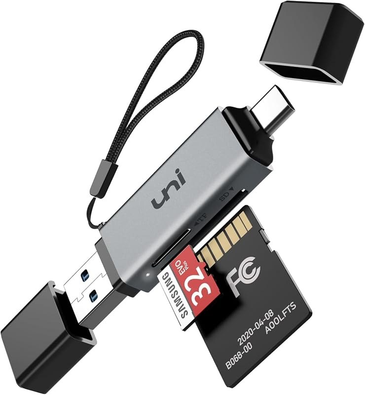 uni SD Card Reader,High Speed USB C to Micro SD Memory Card Adapter USB 3.0 — adapter for best microSD card travel