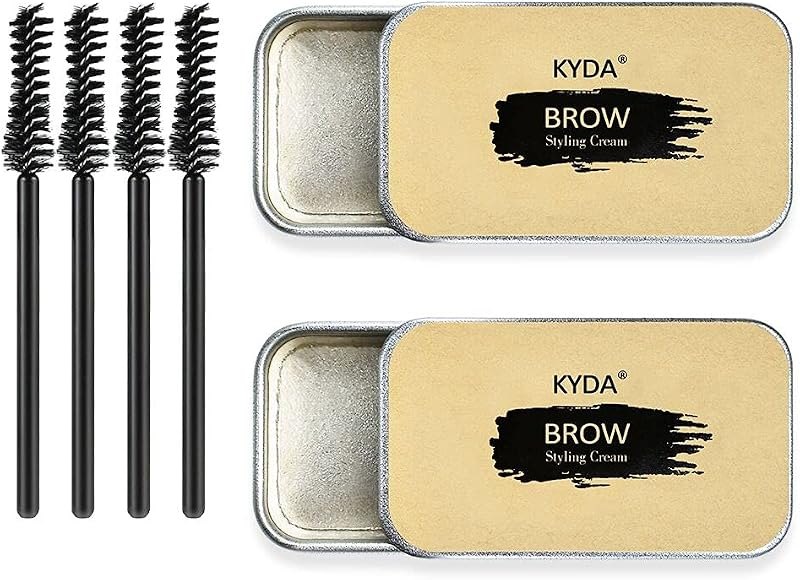 Ownest 2 PCS Soap Brow Eyebrow Soap Kit,Brows Styling Soap,Long Lasting Waterproof Smudge Proof Eyebrow Styling Pomade