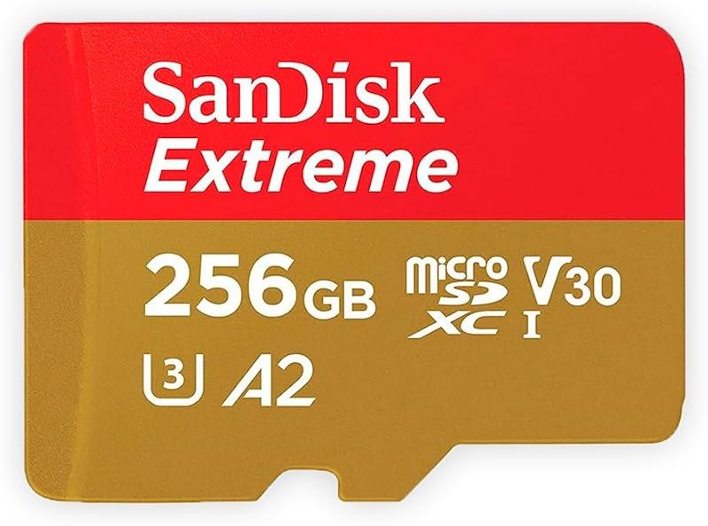 256GB Extreme MicroSDXC UHS-I Memory Card - C10, U3, V30, 4K, A2, Micro SD - SDSQXA1-256G-GN6MN — SanDisk Extreme for