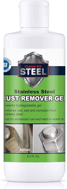 CLEAN MY STEEL Stainless Steel Rust Remover Gel (8.5 Fl oz) — rust remover gel amazon for rust remover gel durable