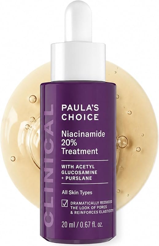 Paula's Choice CLINICAL 20% Niacinamide Vitamin B3 Face Serum, 0.67 Fl Oz — niacinamide serum heavy duty for