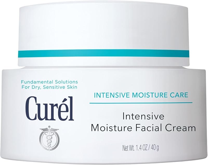 Curel Japanese Skin Care Intensive Face Moisturizer Cream, Hydrating Face Lotion for Dry to Very Dry Sensitive Skin