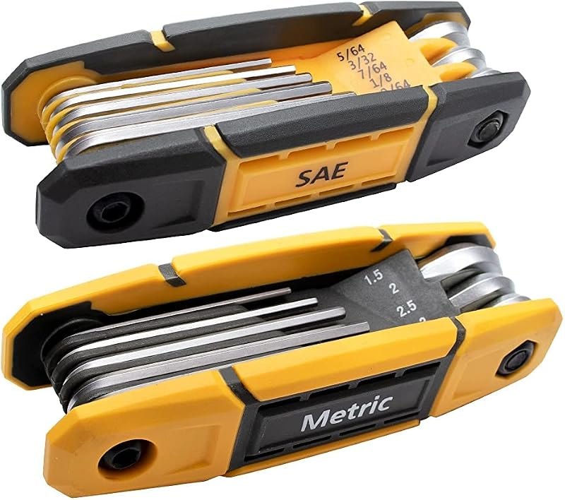 MULWARK 17pcs Folding Allen Wrench Set — allen for best home tool kit travel compact