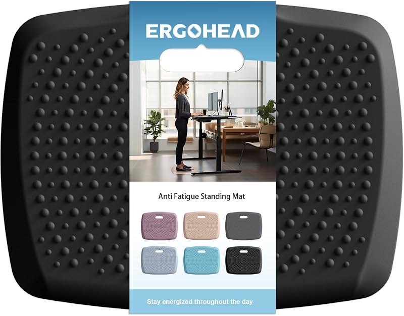 Anti Fatigue Kitchen Floor Mat Comfort Standing Mat, Portable Office Standing Desk Mat, Multi-Purpose Kitchen Rug
