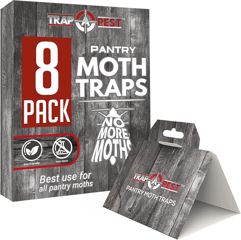 Trap a Pest Pantry Moth Traps - Pheromone Glue Lure - 8 Pack