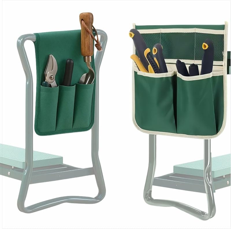 COCO Garden Pouches for Kneeler - 2 Pack Outdoor Gardening Stool Pouch, Workseat Storage Tote Hanging Organizer