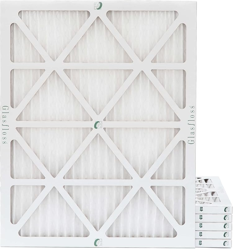 Glasfloss 20x25x1 MERV 10 Pleated AC Furnace Air Filters. Box of 6 — furnace filter 20x25x1 for merv 13 filter 16x25x1