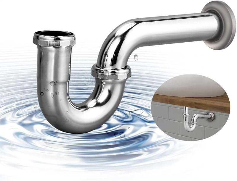 ZM Brass P-trap Pipe Basin Sink Waste Kit with Reducing Washer 1-1/2'' 22GA — p trap kit replacement for p trap kit