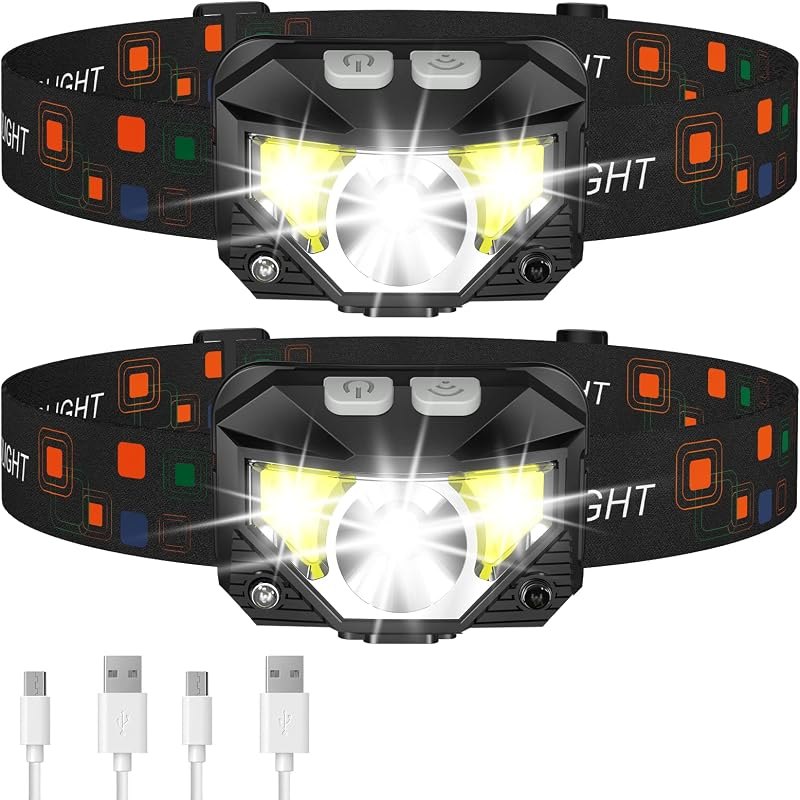 LHKNL Headlamp Flashlight, Lumen Bright Head Lamps LED Rechargeable Camping — headlamp for best camping lantern best
