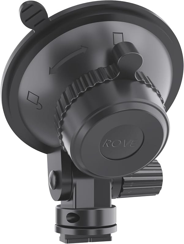 ROVE Suction Cup Mount for R2-4K, R2-4K PRO and R2-4K Dual Dash Camera Models — suction for best dash cam best rated